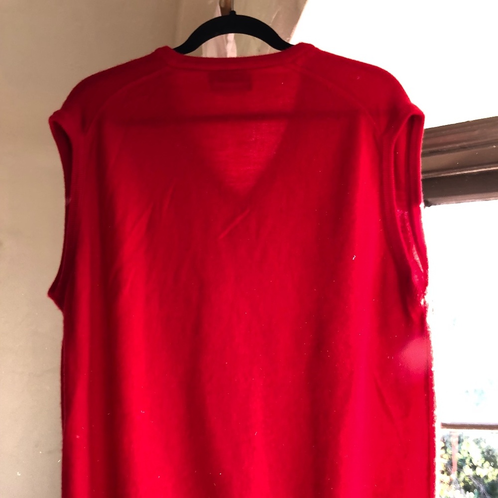 Red Dior Vintage Sweater Vest